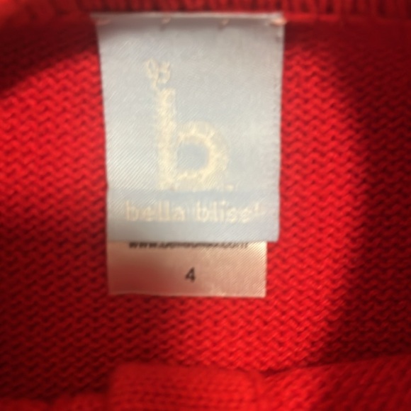 Bella Bliss Heart Back Cardigan 4T EUC - Picture 3 of 4